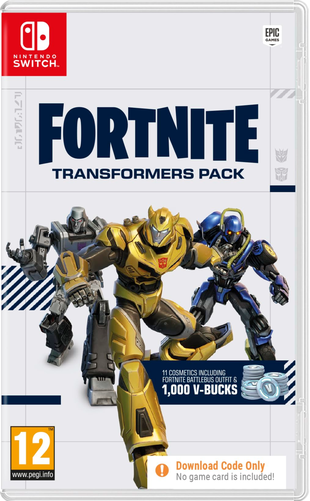 Fortnite Transformers Pack Code in a Box - Switch Fortnite Transformers Pack Code in a Box - Switch